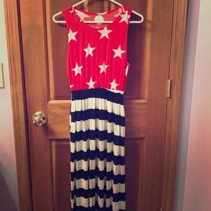 Medium patriotic maxi dress NEW!